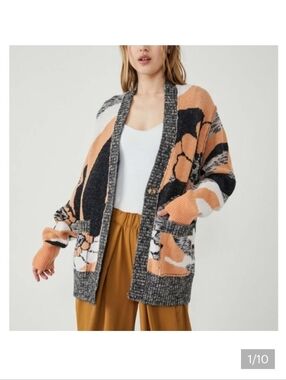 Free People August Cable Cardigan